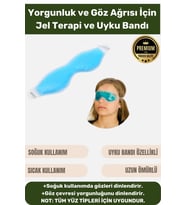 Premium Soğuk Sıcak Uygulama Göz Terapi Bandı Işık Önleyici Göz Dinlendirme Jel Uyku Bandı