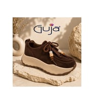 Guja 26K335 Kahve Süet Kadın Sneaker