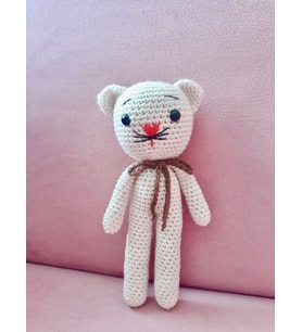 Amigurumi Minik Beyaz Kedi