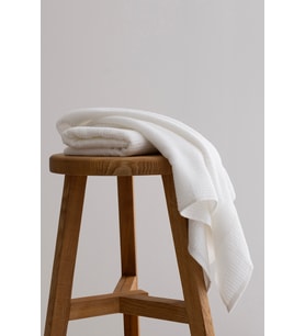 Koza Home Ivory Beyaz Fitilli Mikro Fiber %100 Pamuk 2Li El Yüz Havlusu Seti 50 X 90 - 50 X 90 1131A