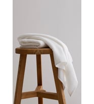 Koza Home Ivory Beyaz Fitilli Mikro Fiber %100 Pamuk 2Li El Yüz Havlusu Seti 50 X 90 - 50 X 90 1131A