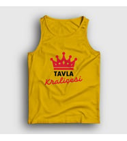 Presmono Unisex Sarı Backgammon Queen Tavla Kraliçesi Oyun V3 Atlet 417939tt (Sarı)