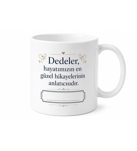 Dede Yazılı Baskılı Kupa Bardak - İsme Özel Hediye