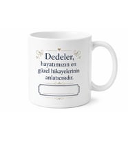 Dede Yazılı Baskılı Kupa Bardak - İsme Özel Hediye