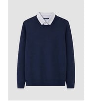 LCWAIKIKI Classic İndigo Polo Yaka Erkek Kazak