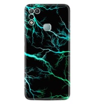 Infınıx Hot 10 Play Kılıf Silikon Desen Özel Seri Green Thunder 1693