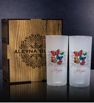 eJOYA Kişiye Özel Kutusunda 2'li Rakı Bardağı Hediye Seti 111328