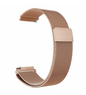 Samsung Gear S3 22mm Uyumlu Kordon Hasır Metal Mıknatıslı Zore KRD-12 Kayış
