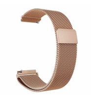 Samsung Gear S3 22mm Uyumlu Kordon Hasır Metal Mıknatıslı Zore KRD-12 Kayış