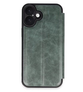 iPhone 16 Kılıf Flip Cover - Koyu Yeşil