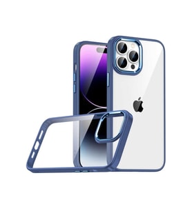 Apple iPhone 14 Pro Max Uyumlu Kılıf Zore Flora Kapak (Açık Mavi)