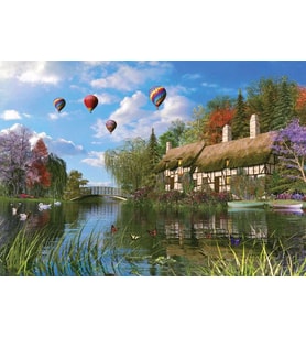Ks Games 1000 Parça Old River Cottage Puzzle