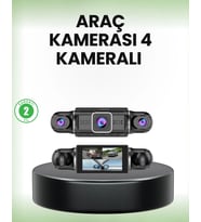 GPS’li 4 Kameralı Araç İç Dış Kayıt Sistemi 1080P WiFi Destekli