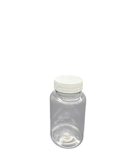 150ml şeffaf  tablet şişesi beyaz kapak, 12 adet, tablet şişesi, ecza şişesi, kozmetik şişe