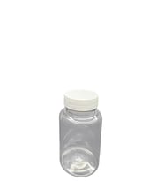 150ml şeffaf  tablet şişesi beyaz kapak, 12 adet, tablet şişesi, ecza şişesi, kozmetik şişe