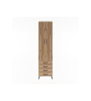 Hyperion Dolap 5 Raflı 4 Çekmeceli 2 Kapaklı 60x44x243 Aytaşı-Çam