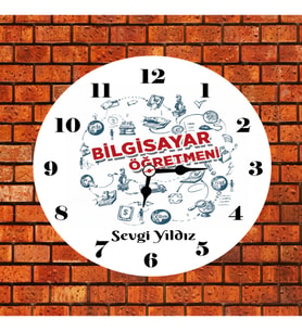 Bilgisayar Öğretmeni Saat Kişiye Özel