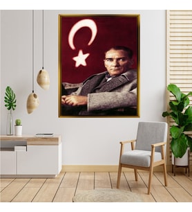 ÇERÇEVELİ ATATÜRK TABLO S472