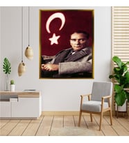 ÇERÇEVELİ ATATÜRK TABLO S472