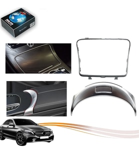 Mercedes-Benz C Serisi W205 Kol Dayama Düğmesi Krom Bardaklık Çerçevesi OEM: A2056830900 2056803307