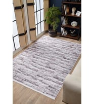 Gri Halı Soyut Modern Tarz Kaymaz Tabanlı Salon Halısı Dijital Baskılı Yumuşak Koridor