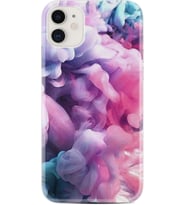 Apple iPhone 11 12 13 Mini Kılıf Desemli Silikon Pink Cloud 1305