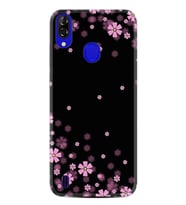 Reeder P13 Blue Plus Kılıf Desenli Silikon Black flowers 1391