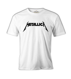 Metallica Logo II Beyaz Erkek Tshirt