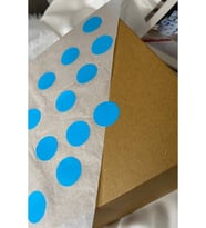 3 Cm 50 Adet Mavi Puantiye Yuvarlak Boş Etiket Writable Labels Blank Işaret Küçük Sticker