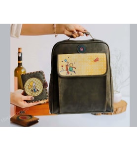 Küçük Prens Desen Unisex Yesil Canta, Y Kucuk Prens Yesil Cüzdan Hem Sırt Hem Capraz Hem Elde Etnik Bohem Style