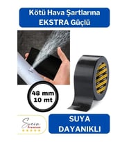 Çok Amaçlı Su Geçirmez Sızdırmaz Dayanıklı İzolasyon Kapı Pencere Tamir Bandı 48 mm 10 mt 1 Adet