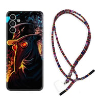 Samsung A23 A31 A32 A50 A51 A52 A53 A70 Kılıf Boyun Asklı Rasta Silikon Karga 1616