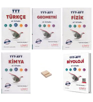 Limit TYT AYT Türkçe Geometri Fizik Kimya ve Biyoloji El Kitabı 5li Set + Telefon Standı