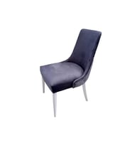 Sandalye ST 19423 PAPEL Model Kayın Retro Ayak BABYFACE Antrasit Kapitone Döşeme Kuma