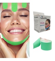 Beauty Tape Yüz Yogası İçin Face Tape Yüz Germe Bandı Yeşil Renk