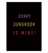 Üzgünüm Bts Jungkook Benim - Dinamit Versiyonu Tablo Ahşap Poster Dekoratif Kod202