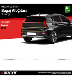Hyundai Bayon Krom Bagaj Alt Çıtası 2021-2024