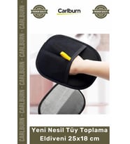 Kedi Köpek Tüy Temizleme Aparatı Mikrofiber Kumaş Yeni Nesil Tüy Toplama Eldiveni 25x18 cm