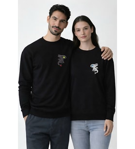EJDERHA KOMBİN SWEATSHİRT (Siyah)