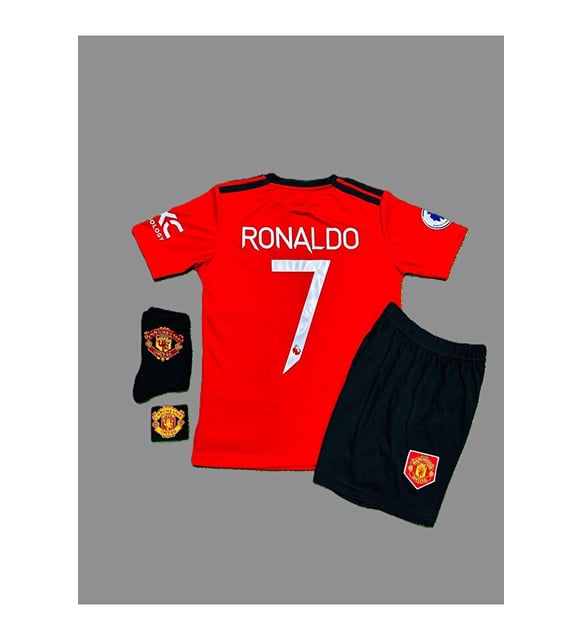 Cristiano Ronaldo 2021-22 Sezonu Manchester/United Çocuk Forması 4
