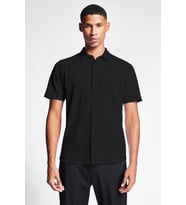 Erkek Kısa Kollu Gömlek 25S-1207-25N (Siyah)