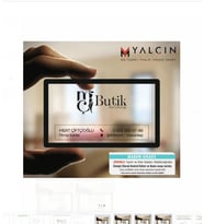 0.500 MİKRON ŞEFFAF BUZLU PVC KARTVİZİT - ECZANE 2  - 500 ADET