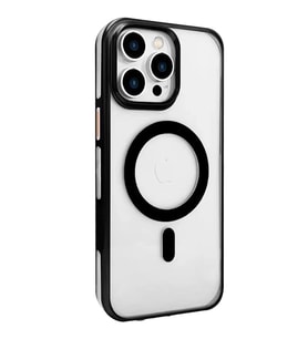 İphone 15 Gleam Pc Sert - Şeffaf-Siyah