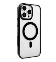 İphone 15 Gleam Pc Sert - Şeffaf-Siyah