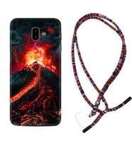 Samsung J6 Plus J7 Prime J7 Pro M20 Kılıf Boyun Asklı Rasta Silikon Yanardağ 1611