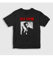 Presmono Unisex Çocuk Siyah Max Payne Oyun T-Shirt 448938tt