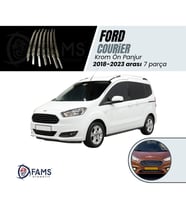 Ford Courier Krom Ön Panjur 7 Parça 2018> Paslanmaz Çelik
