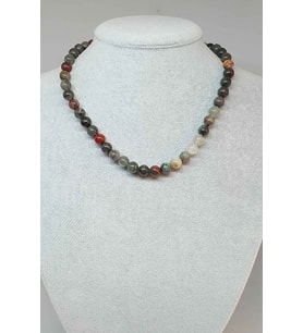Kan Taşı Kolye 8mm (Klipsli)