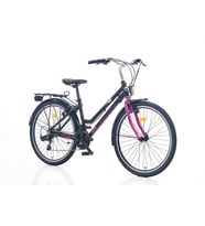 Corelli Shiwers 26 Jant 21 Vites 41CM Kadro Siyah / Fuşya Kadın Şehir Bisikleti