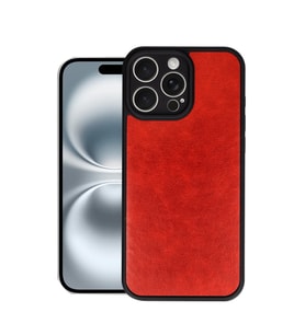 Iphone 16 Kılıf Aras Deri Kapak - Kırmızı